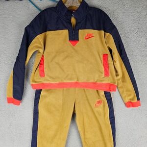 Nike Tan and Navy Track Pants & Joggers Set